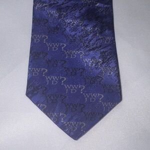 What Would Jesus Do Patterned Tie